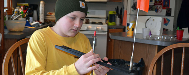 Brendan Herbert Tip Up Setup - rigging your Bear Creek ice fishing tip