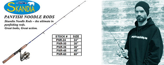 Joe Devera Team Stopper ice tournament angler and Skandia Noodle Rods