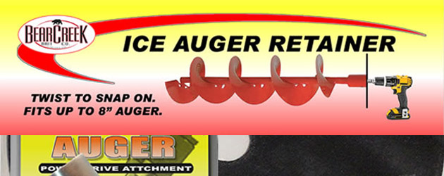Bear Creek electric hand drill ice auger conversion kit from K&E Stopper Lures