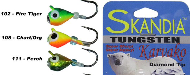 NEW Skandia Diamond-tip Tungsten Jigs