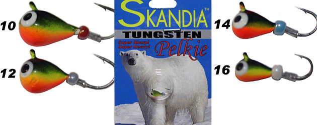Last ice best ice tip - use Tungsten jigs to downsize your presentation but keep control with the increased density of Tungsten