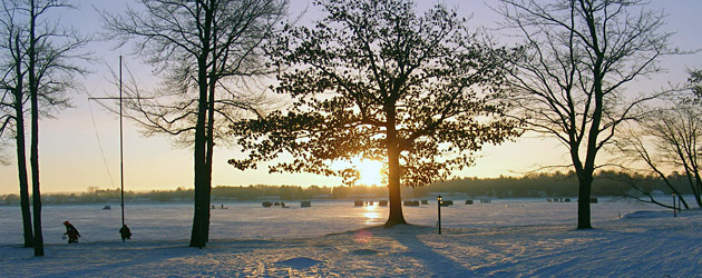 Cadillac Lake ice fishing