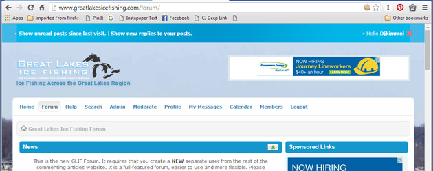 New GLIF Ice Fishing Forum f630x250