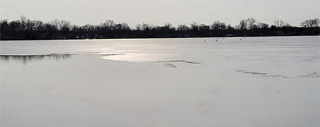 Last bad ice on Round Lake 20220318