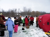 K&E Tackle Bum Lake ice fishing get together 02062011-073 including group cookout