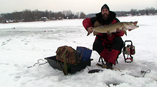 Lake Michigan Ice Fishing