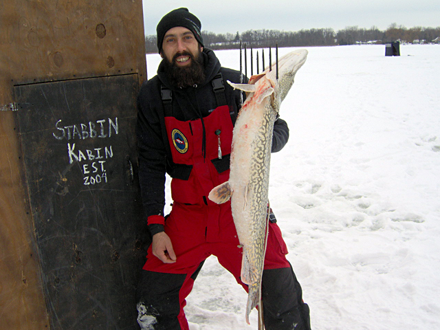 Keith Stanton speared this big Northern Pike through the ice
