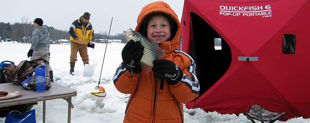 Big panfish are the target for the competitors in the first ever Ultimate Ice Fishing Tournament