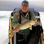 Bill Ferris Saginaw Bay Ice Fishing Walleye