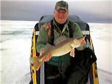 Bill Ferris Saginaw Bay Ice Fishing Walleye