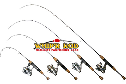 Whip R Rod and Reel combos for panfish and finesse fishing