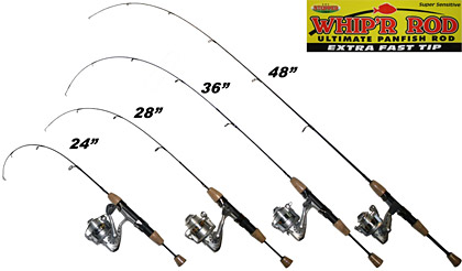K&E Tackle Stopper Lures Whip'r rods sizes chart