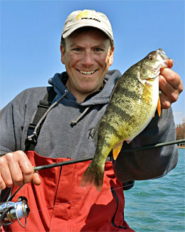 Open water opportunities abound for jumbo Lake St. Clair perch even if ice fishing isn't an option. Photo credit: Millennium Promotions, Inc.