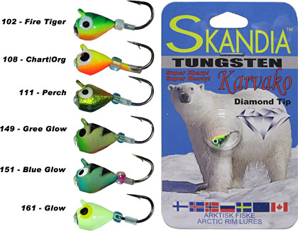 Skandia Diamond-tip Tungsten Jigs