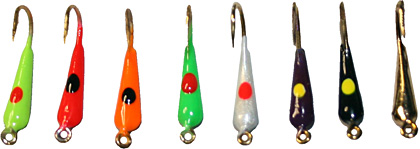 The Dot Rocker is a favorite ice jig in the Midwest!