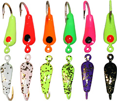 Moon glitter jigs colors have put tons of panfish into pans