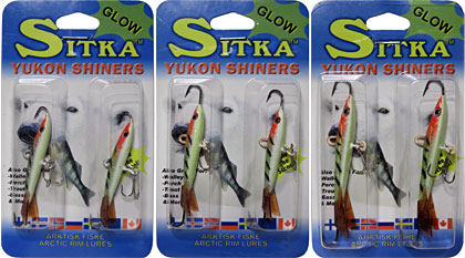 Sitka Yukon Shiners come 2 per pack in 3 sizes