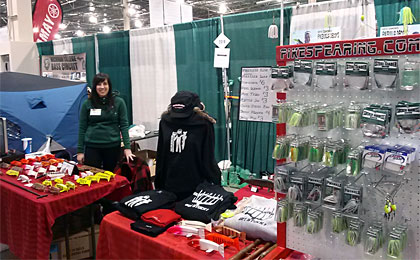 PikeSpearing.com is one of the many ice fishing vendors at the Ultimate Fishing Show Detroit going on now through Sunday, January 11th in Novi