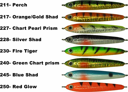 Sitka Smelt Stick including new colors blue shad and red glow