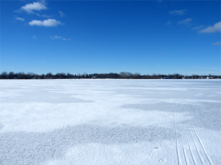 Ice covered lake, is it safe?