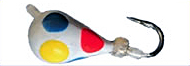 Skandia Pelkie Wonderbread Tungsten ice jig color 178